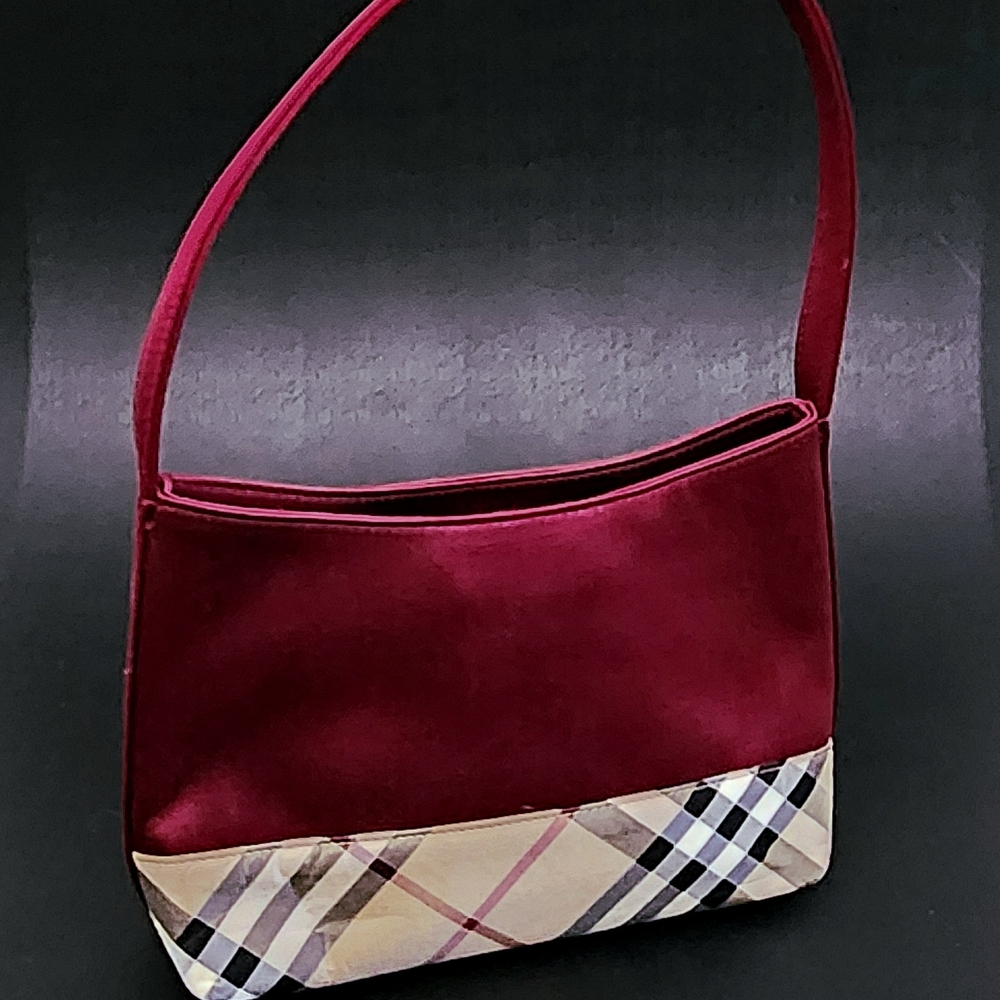Burberry Red and Beige Plaid Women's Bag